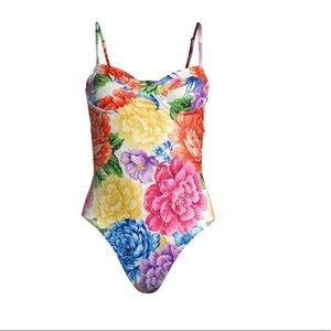 NWT Farm Rio Rainbow Chita One-Piece Swimsuit